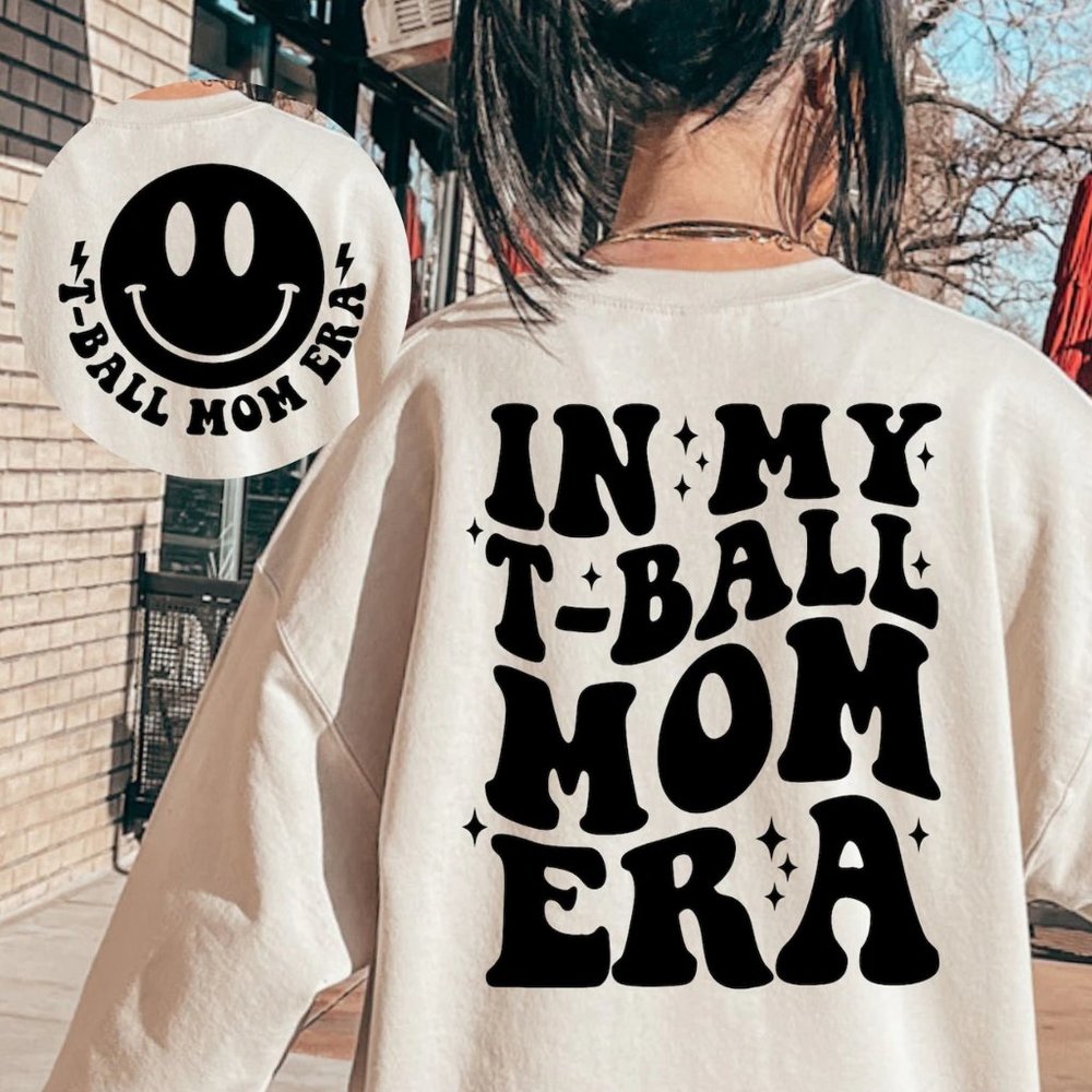 T-Ball Mom Era Crewneck Sweatshirt
